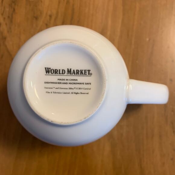 Downton Abbey Mug World Market Coffee Tea Cup Gold Crown 2014 16oz Ceramic - Picture 12 of 12